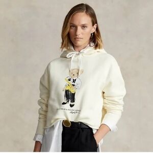 Polo Ralph Lauren bear cropped sweatshirt Medium